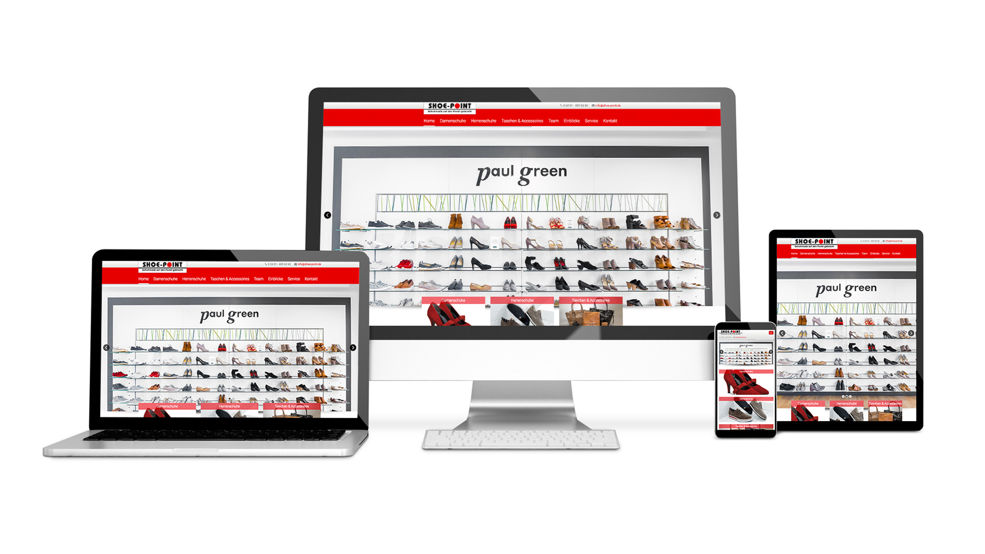 Scribble Werbeagentur in Geilenkirchen, Kreis Heinsberg, zeigt eine responsive Produkt-Website.